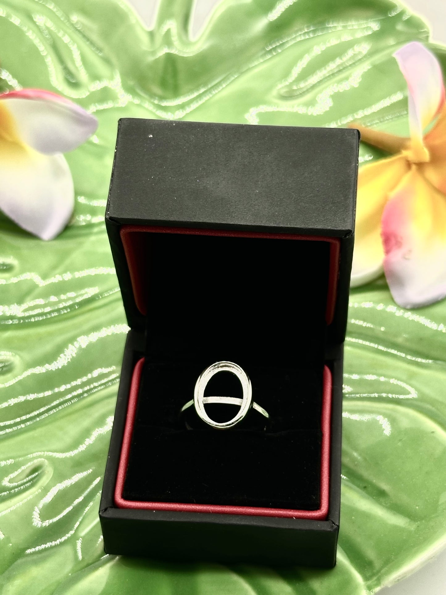 Simple Oval Adjustable Keepsake Ring