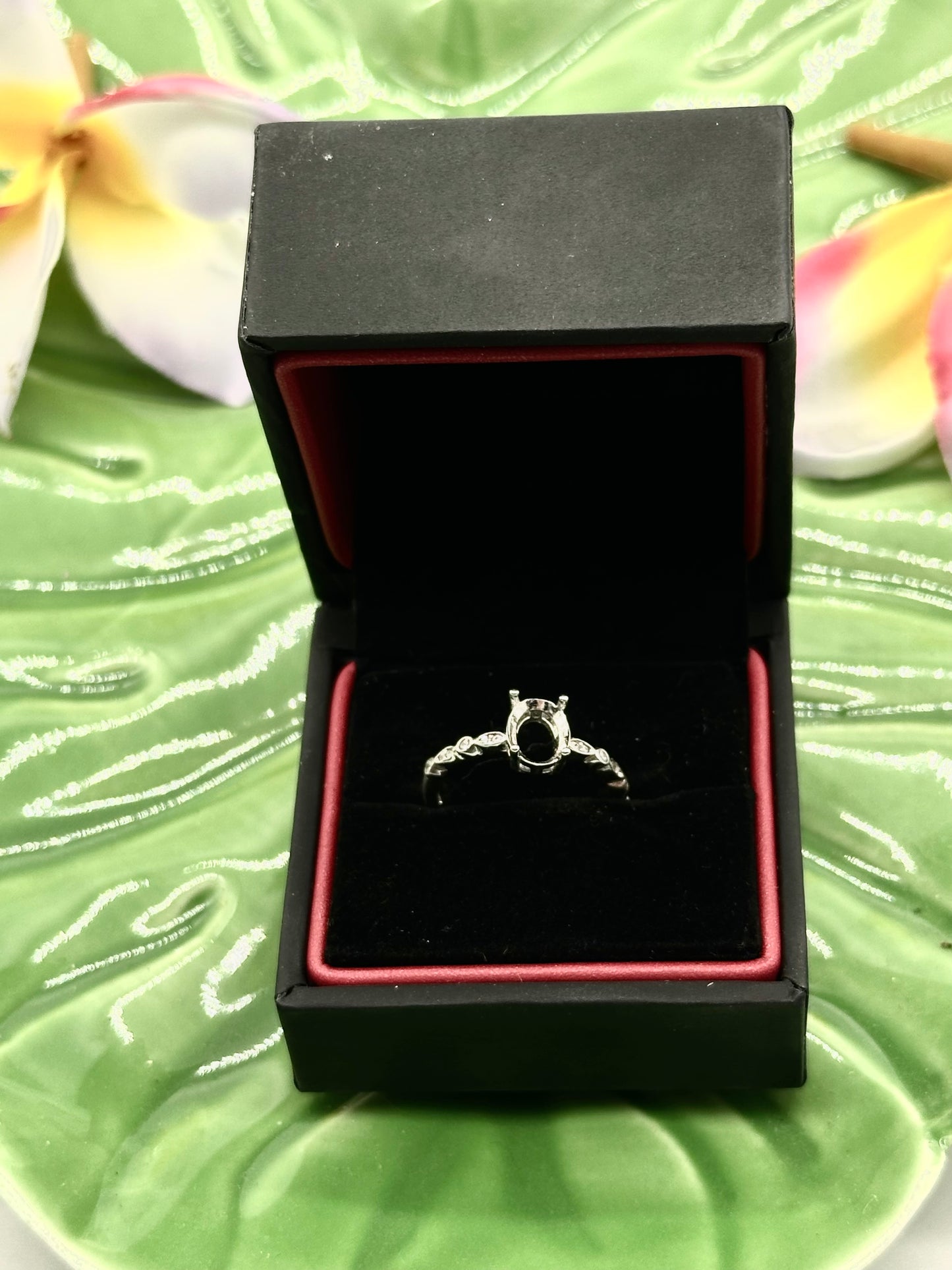 Delicate Marquise Band Keepsake Ring