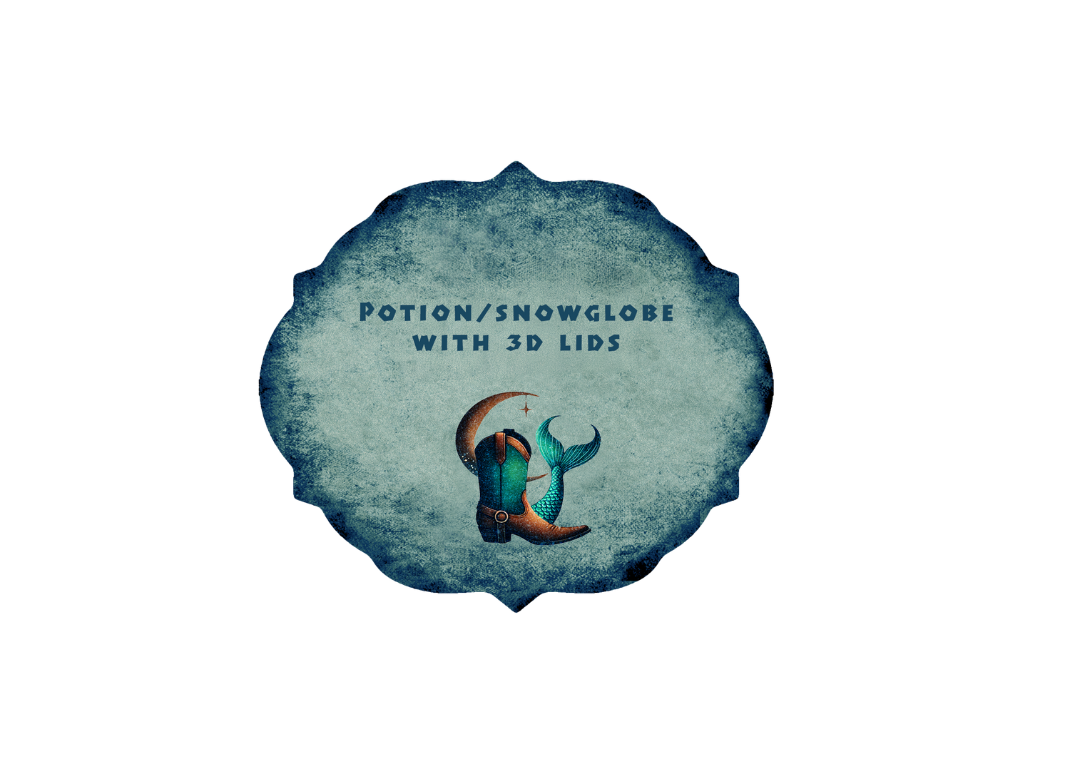 Potion/Magical SnowGlobe With 3d Lids