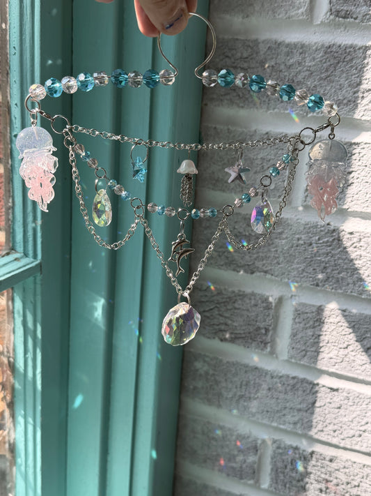 Jellyfish Chandelier Style Car Charm