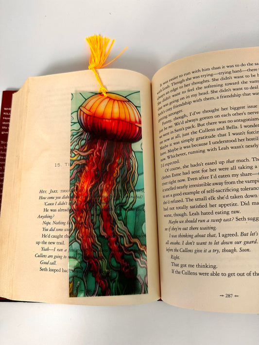 Jellyfish Reflective Bookmark