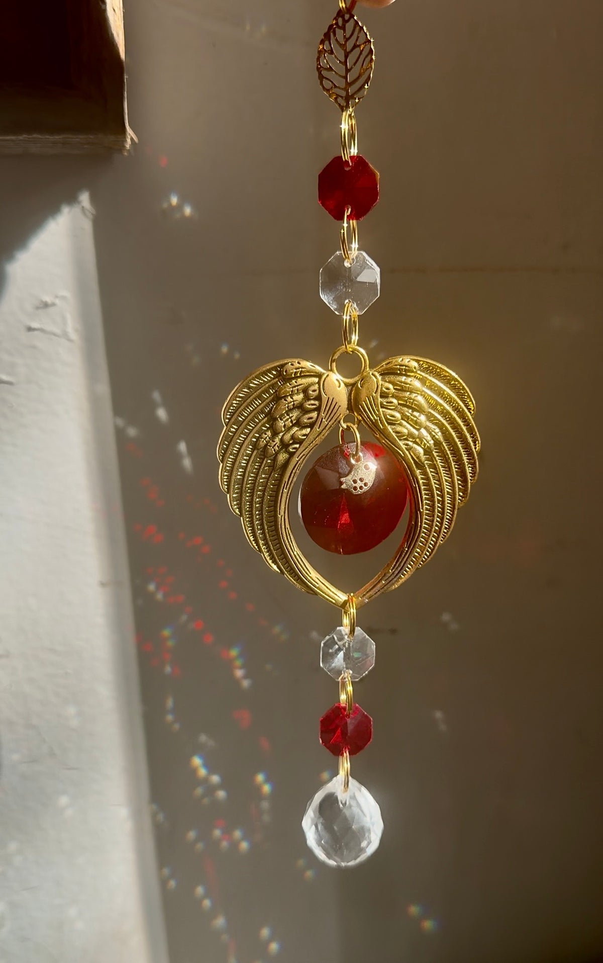 Angel wing tiny bird Suncatcher