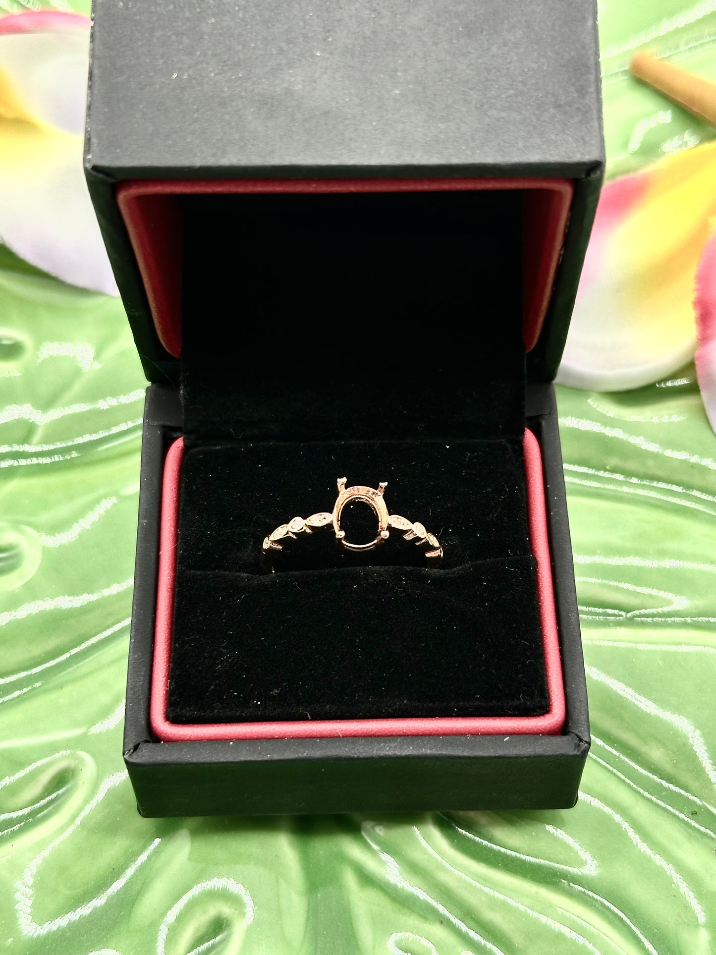 Delicate Marquise Band Keepsake Ring