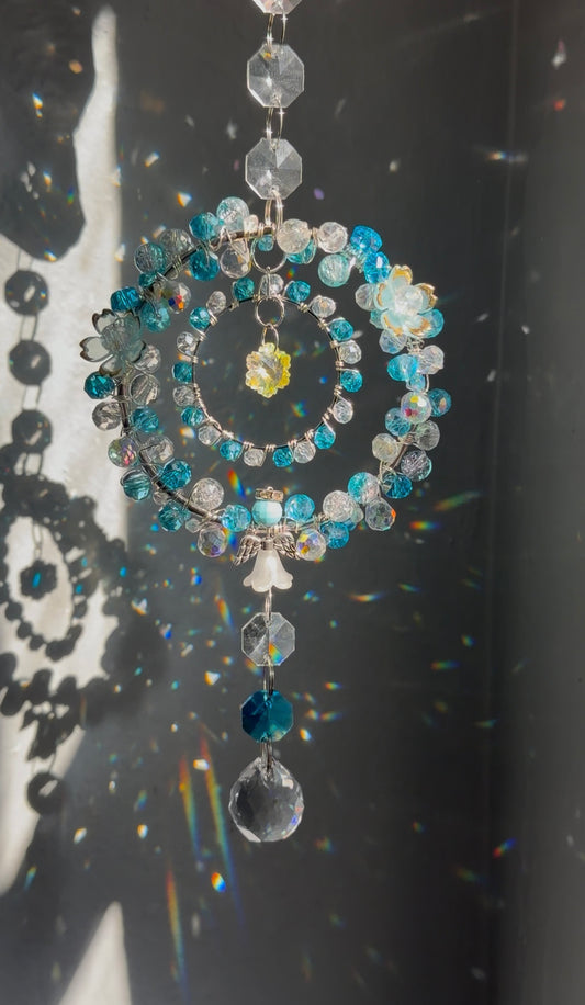 Icy angel wreath Suncatcher