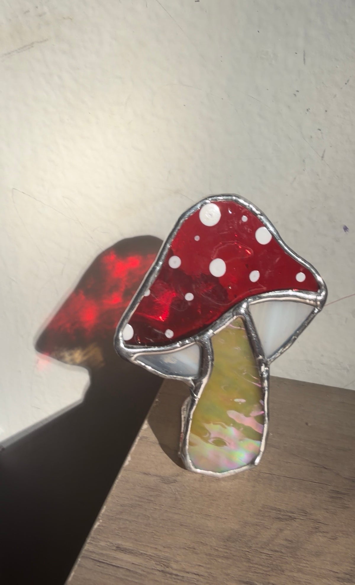 Free standing red mushroom