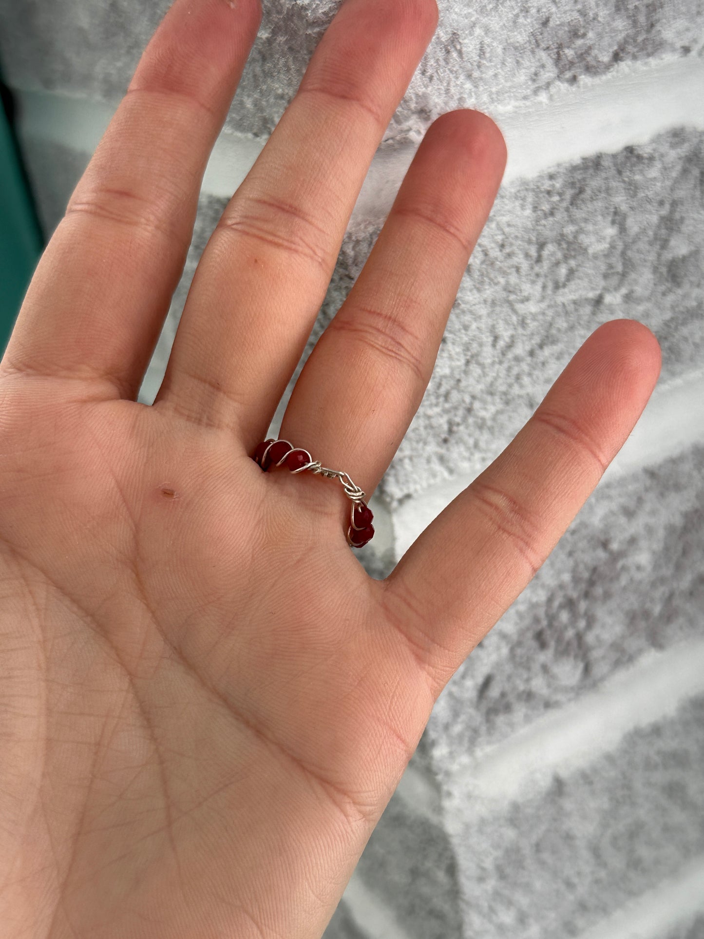 Garnet band size 6