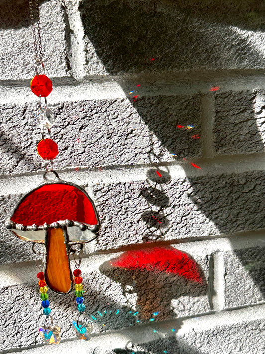 Mushroom With Rainbow accents
