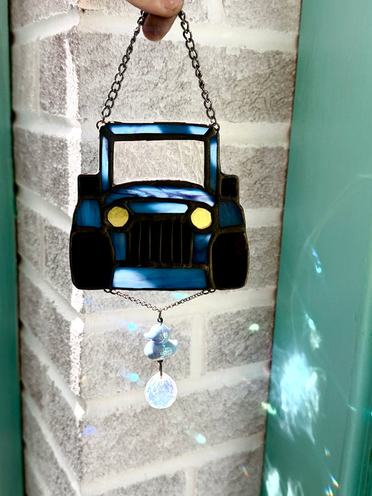 Blue Jeep