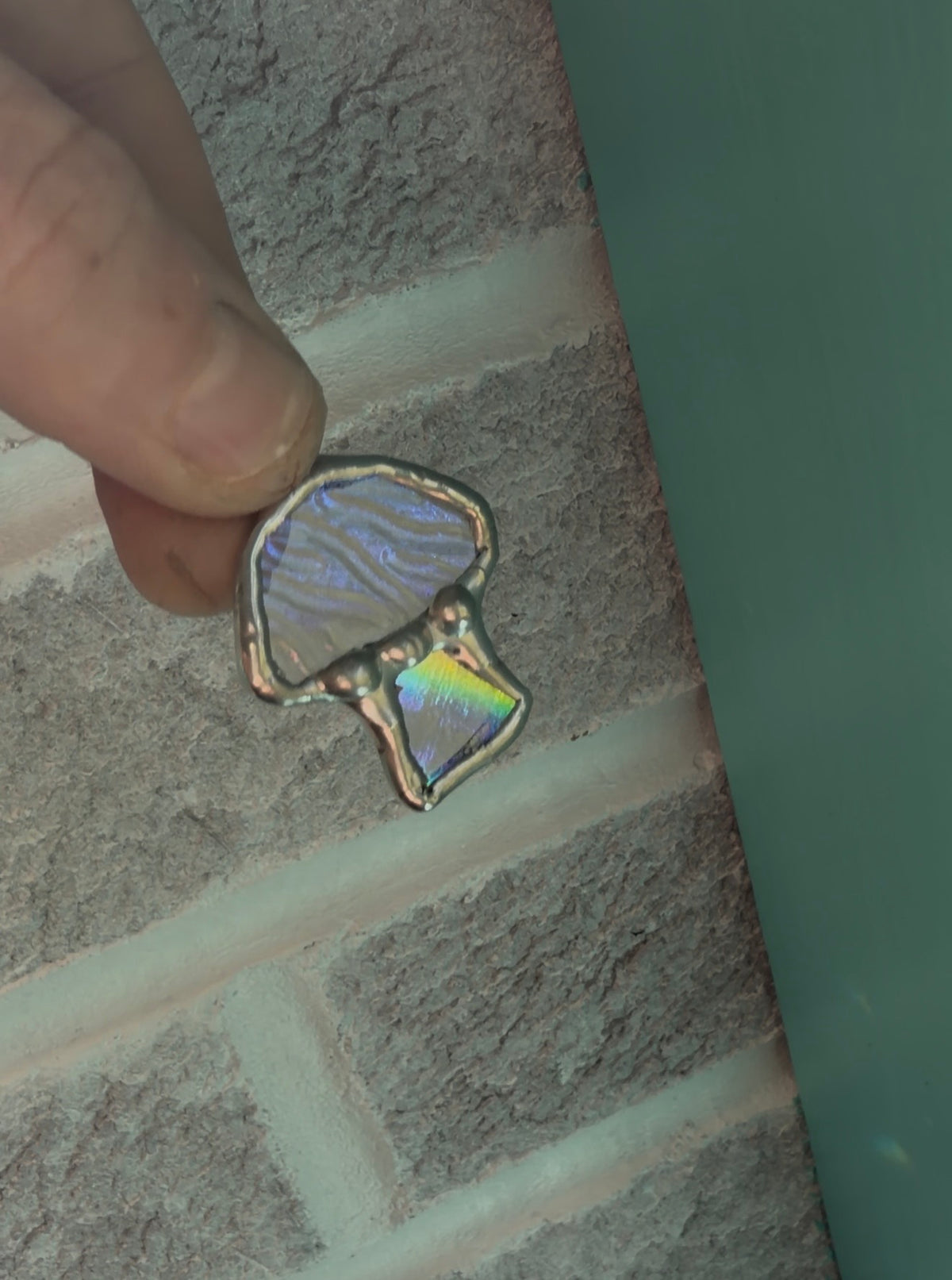 Dichroic Mushroom rainbow stem