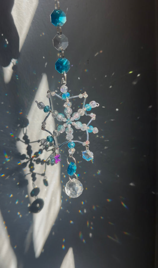 Blue snowflake