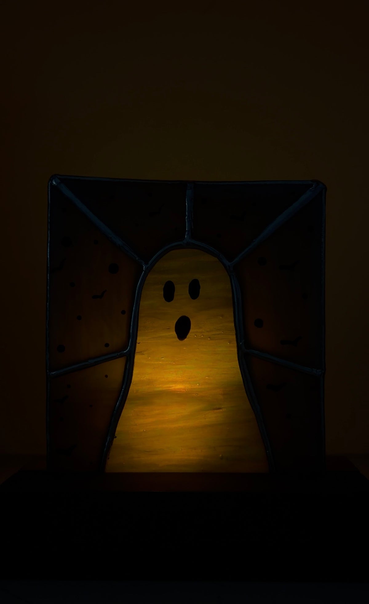 Ghost Light with hand painted bats