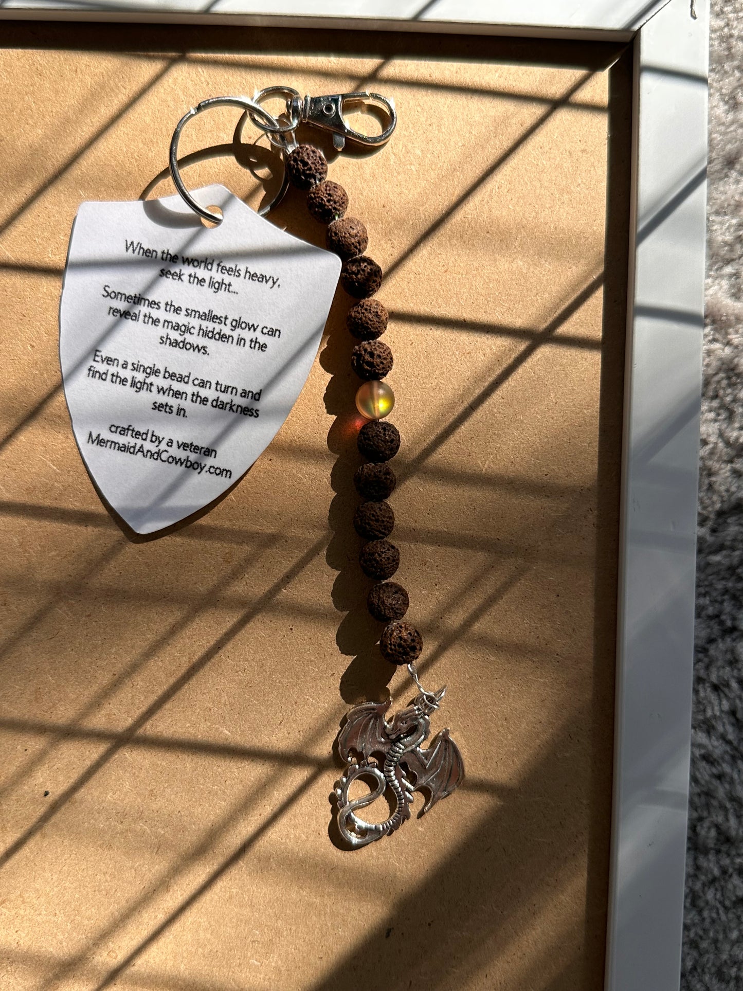 Simple Lava Rock Keychains