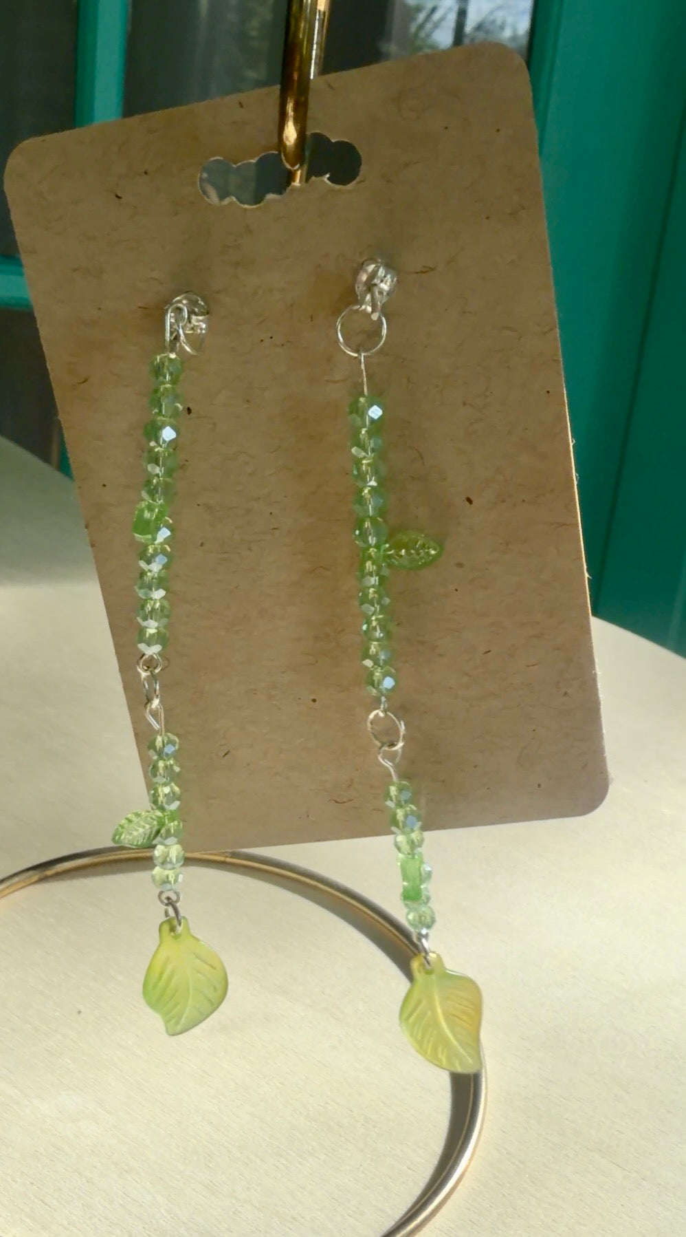 Mushroom and Leaf Jacket Earrings