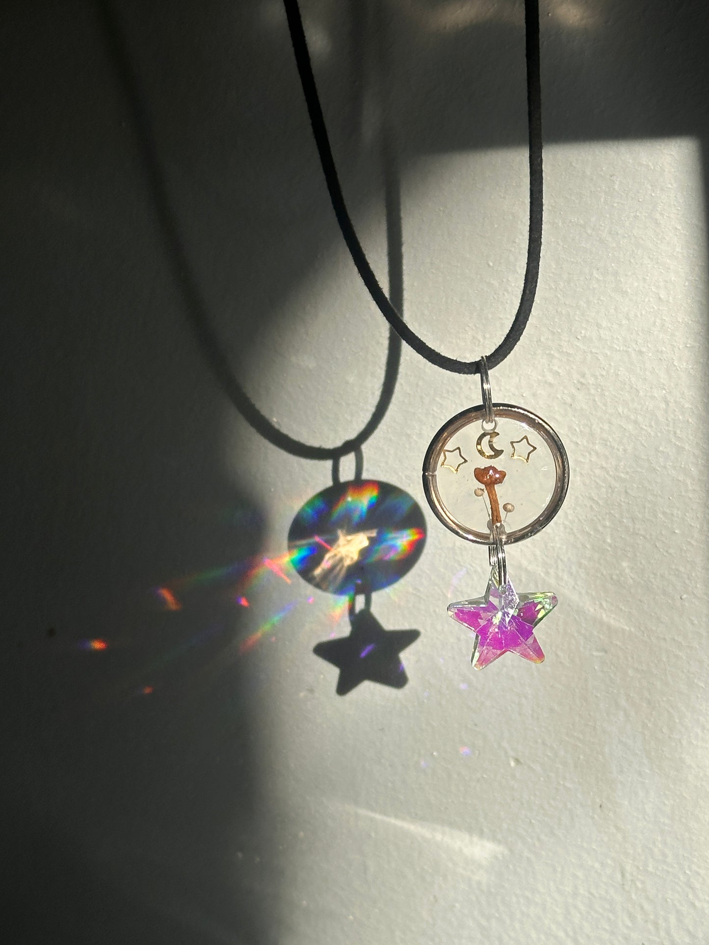 Suncatcher style necklace