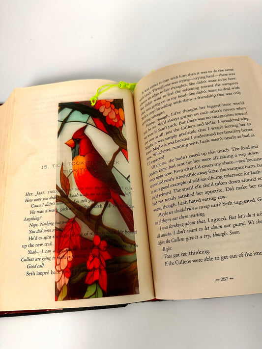 Cardinal Reflective Bookmark