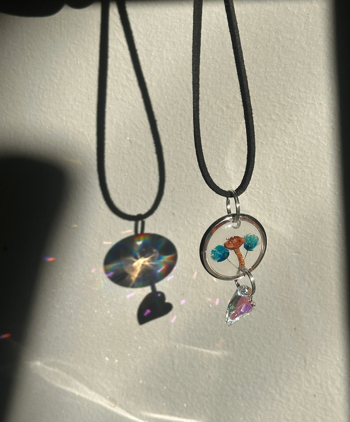 Suncatcher style necklace