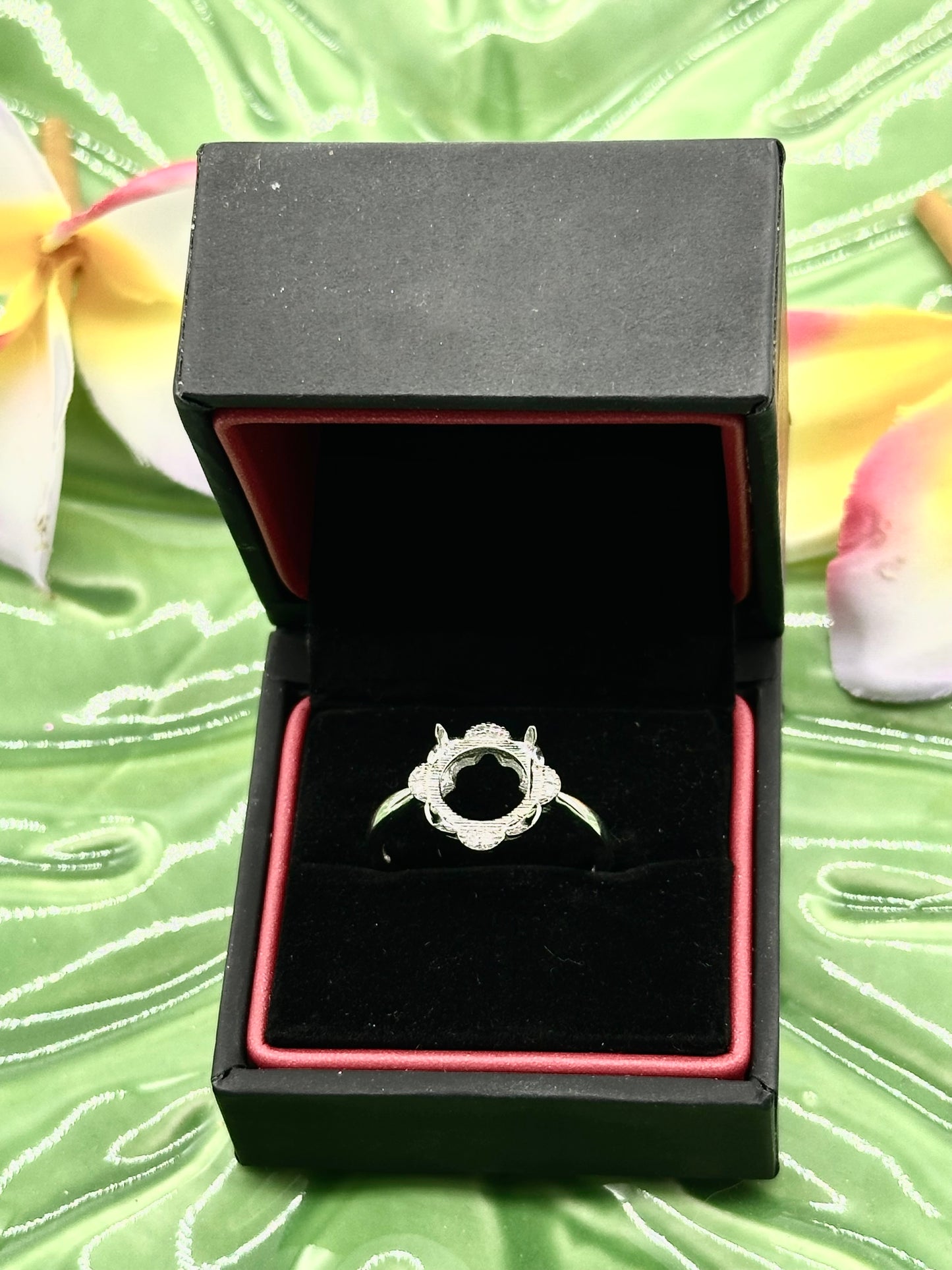 Floral Beauty Adjustable Keepsake Ring