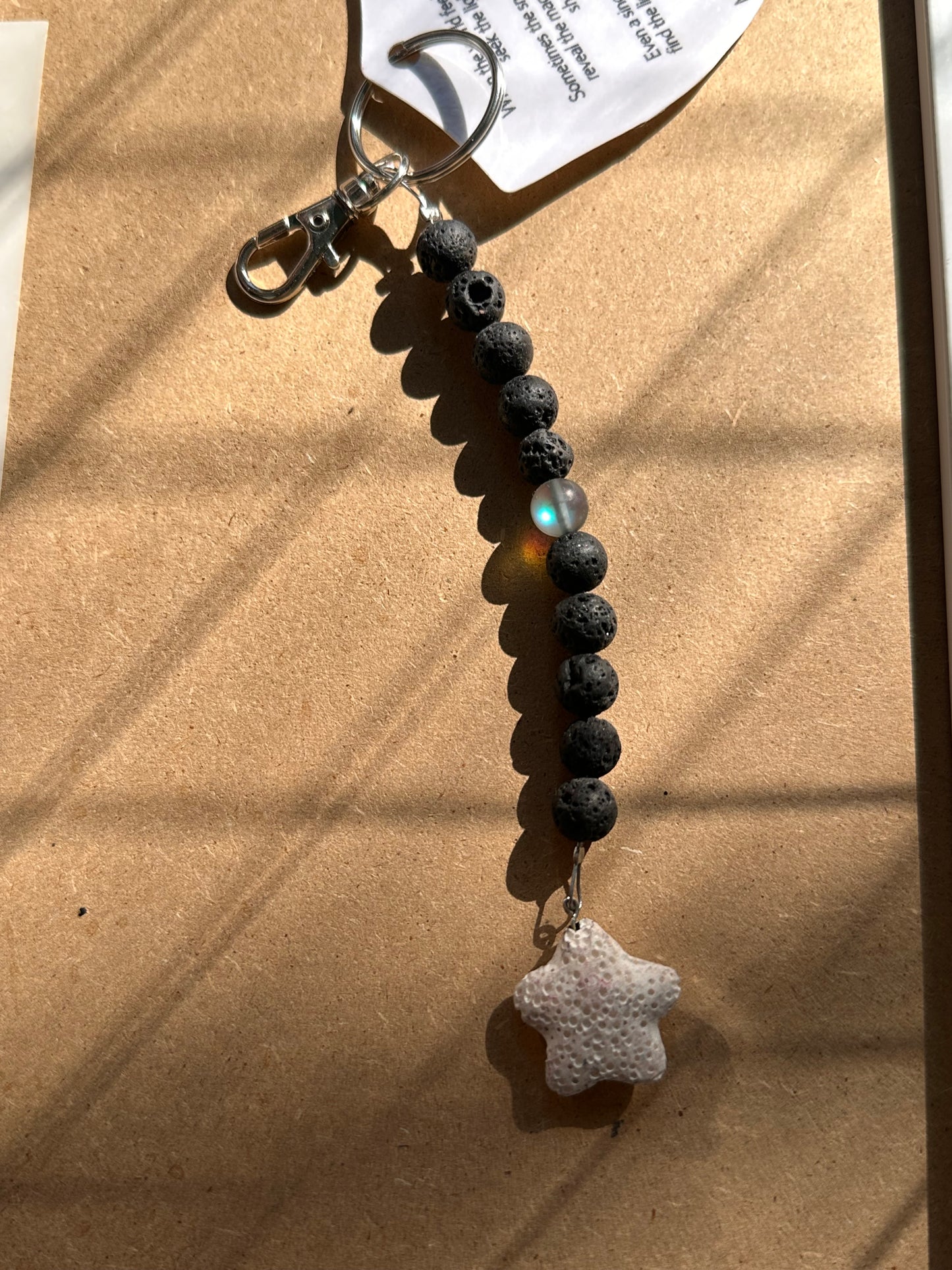 Simple Lava Rock Keychains