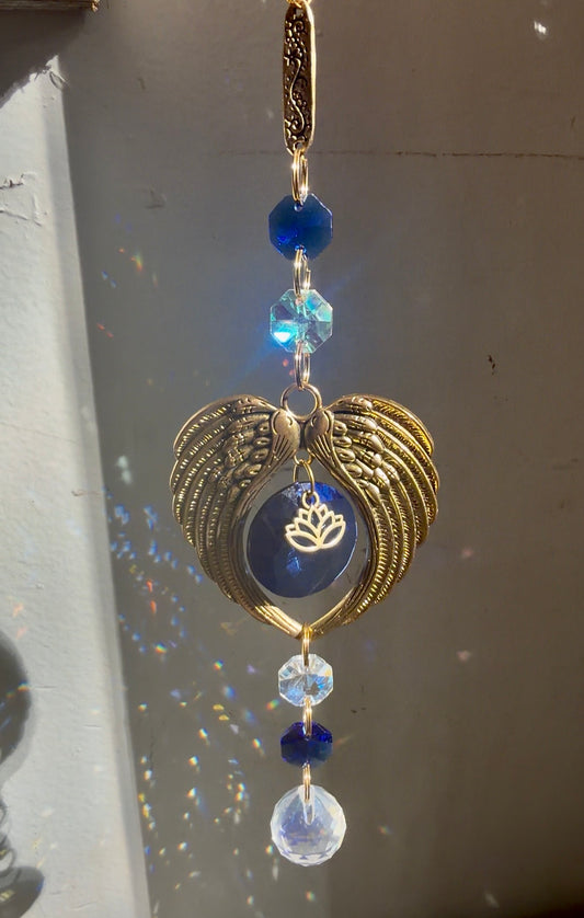 Angel wing lotus Suncatcher