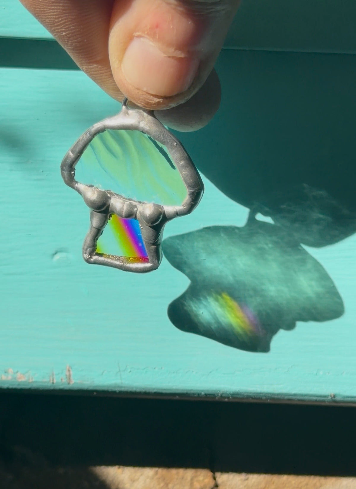 Dichroic Mushroom rainbow stem