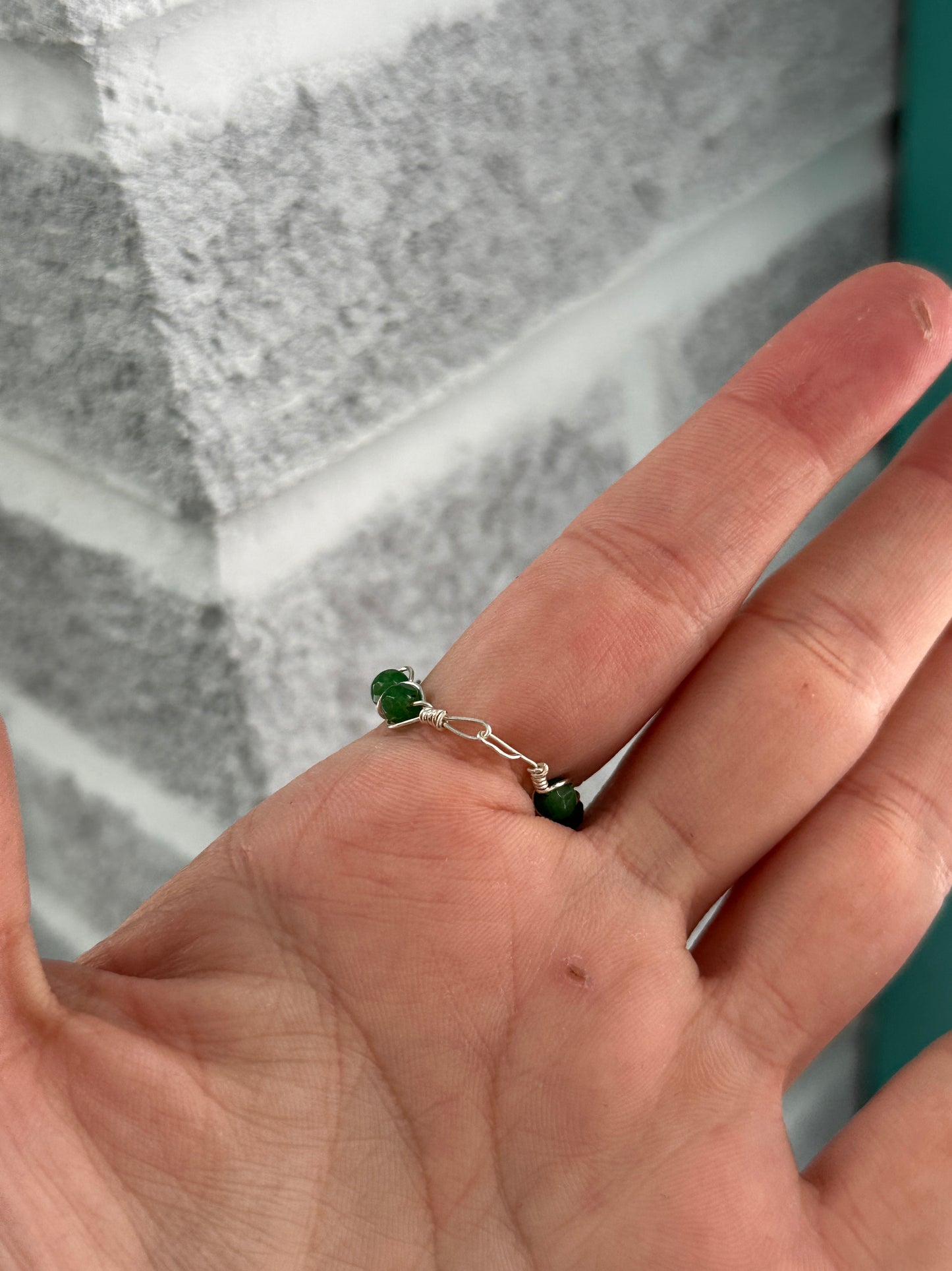 Green aventurine size 9