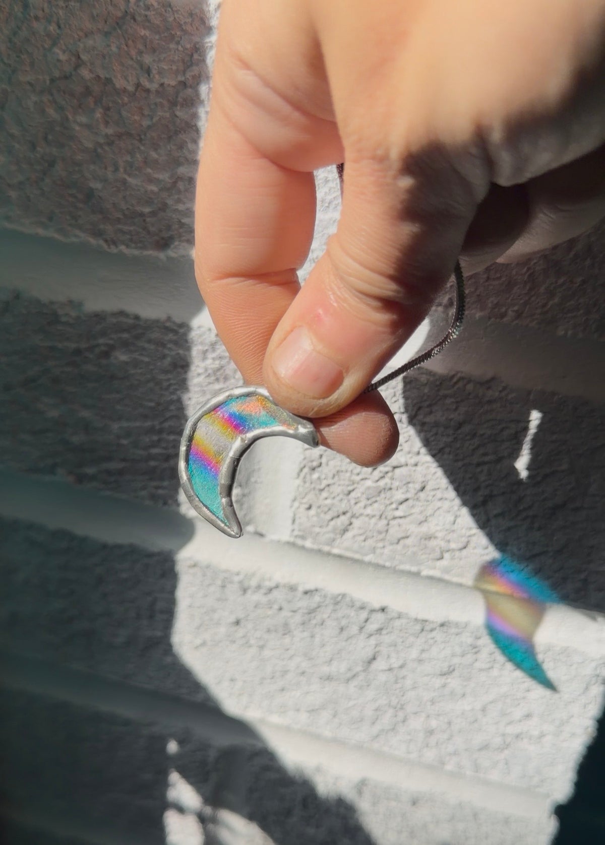 Dichroic Moon rainbow