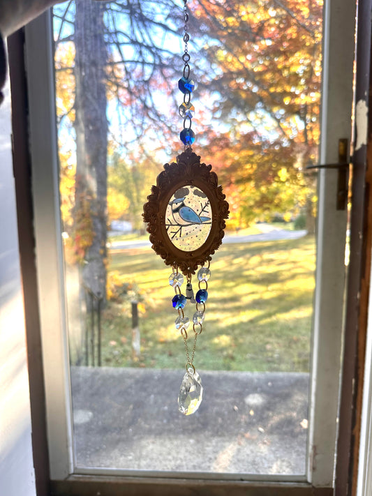 Blue Visitor Large Frame