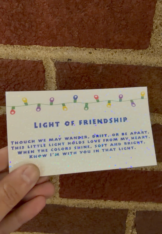 Light of friendship ornament