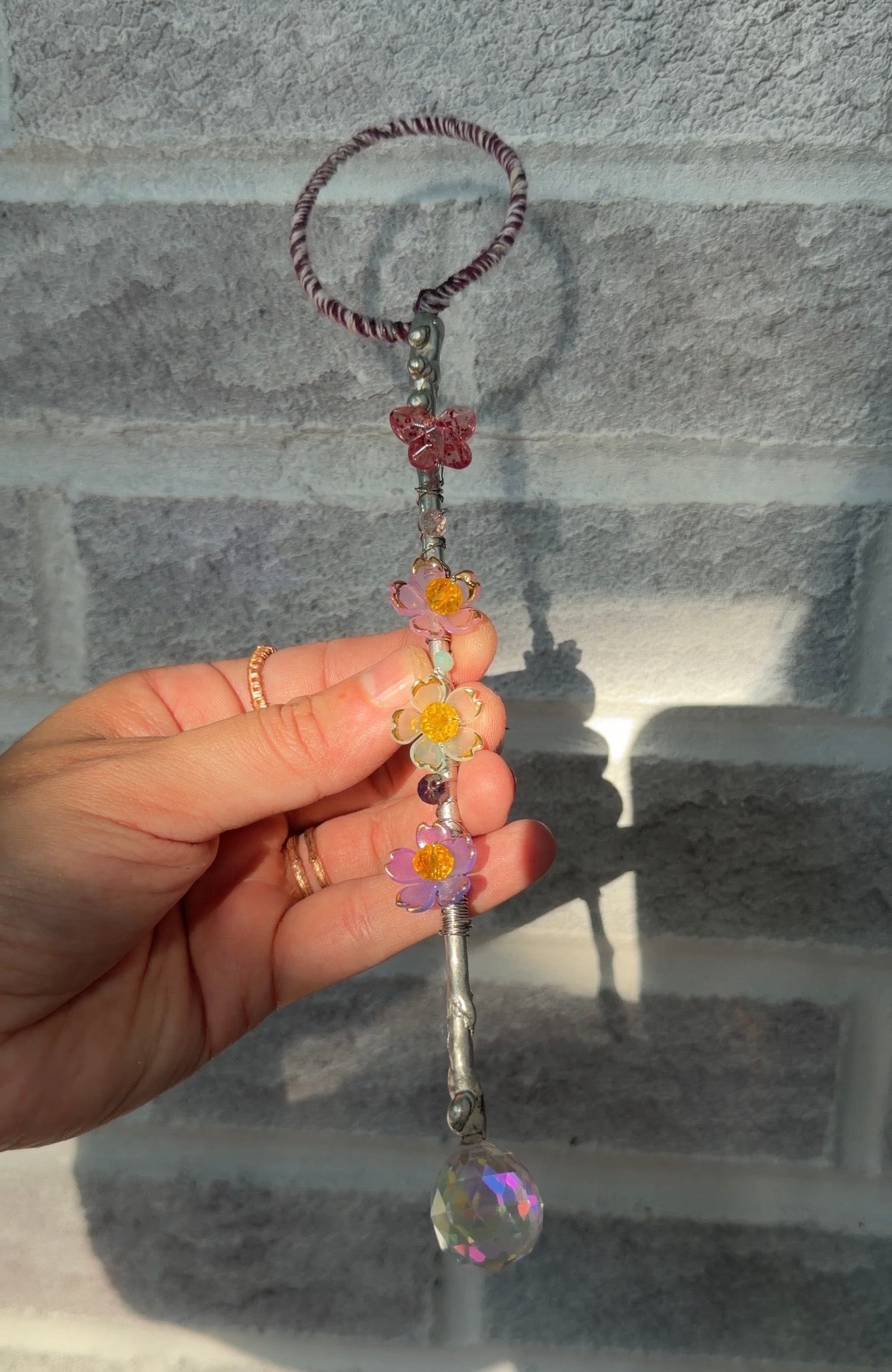 Flower And Butterfly Bubble Wand