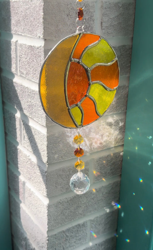 Celestial sun and moon