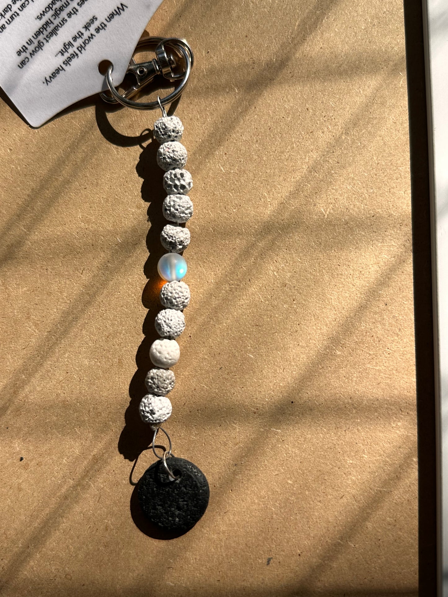 Simple Lava Rock Keychains