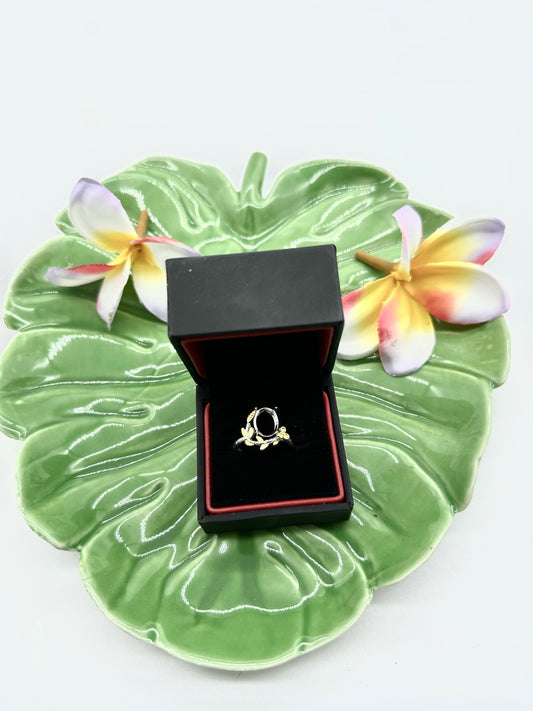 Gold Leaf Adjustable Keepsake Ring