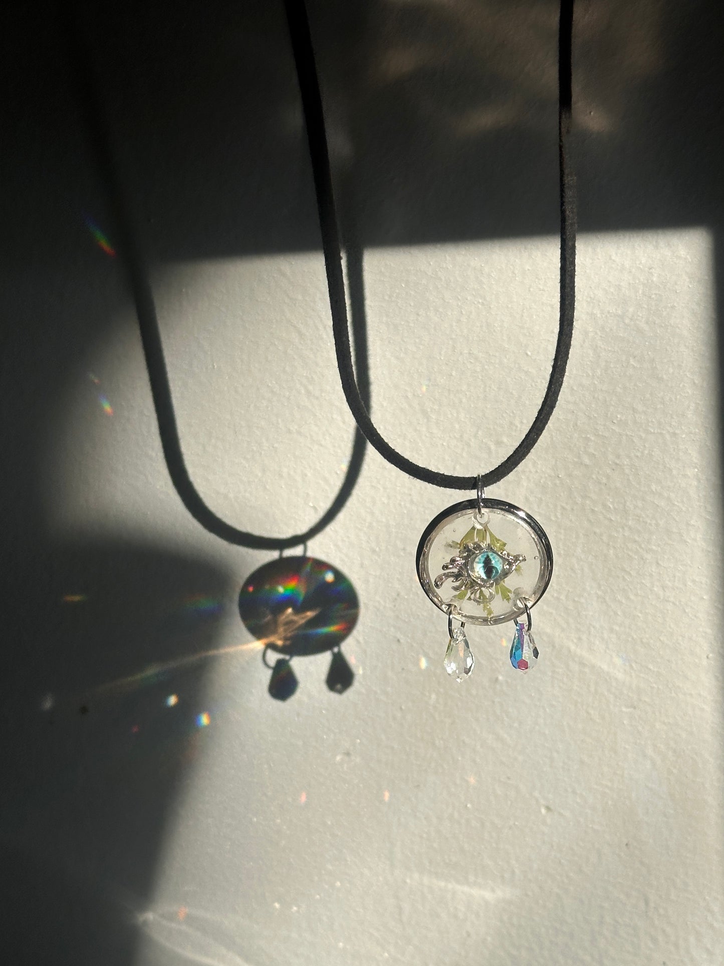 Suncatcher style necklace