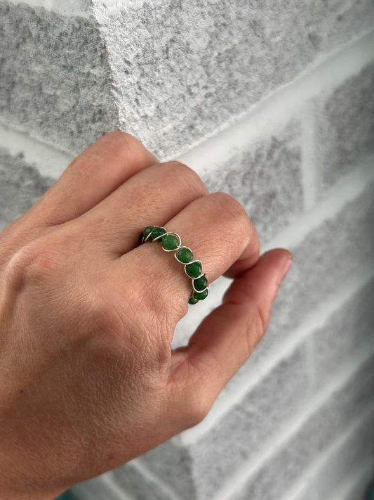 Green aventurine size 9