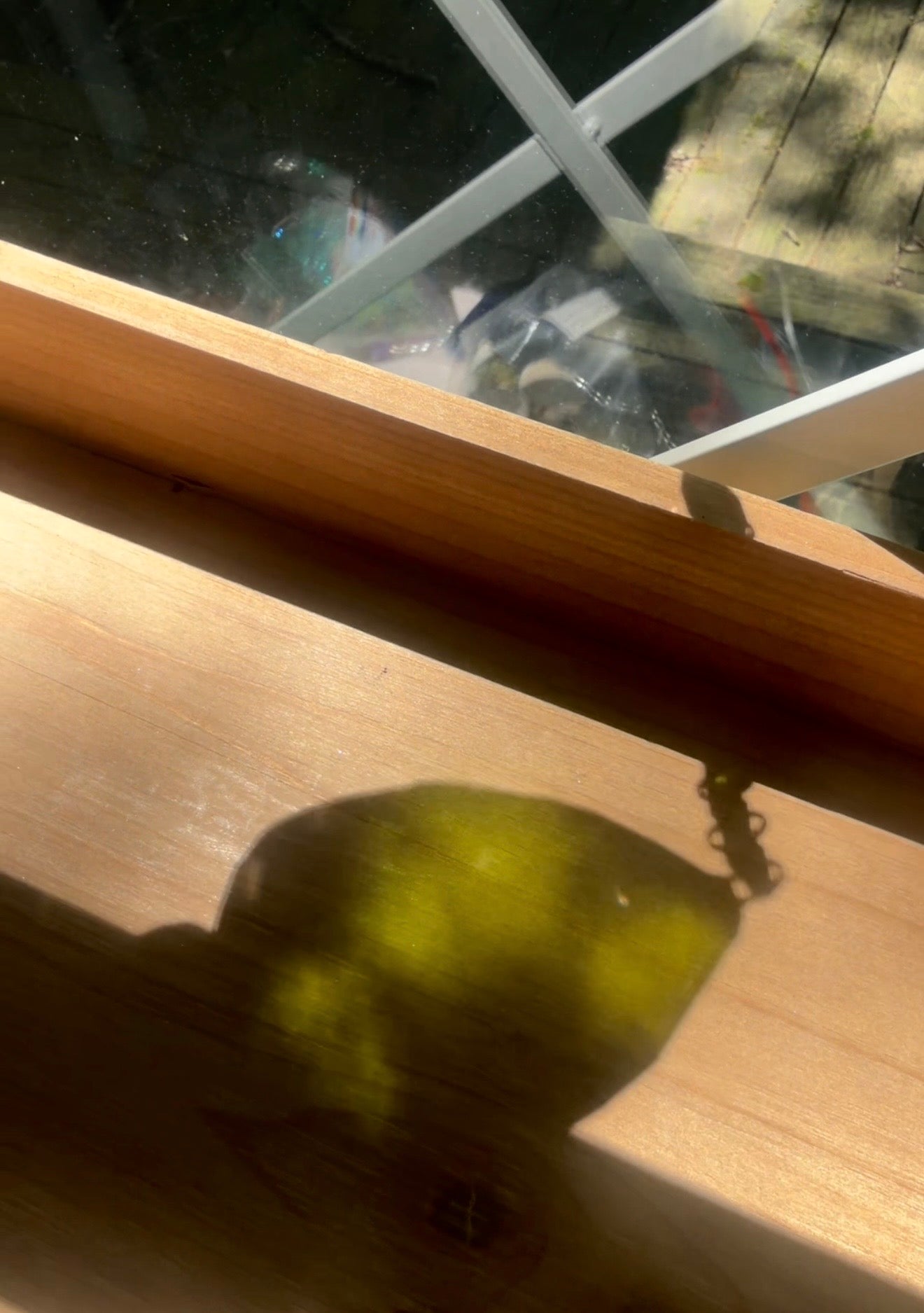 Leaf Stained Glass Suncatcher