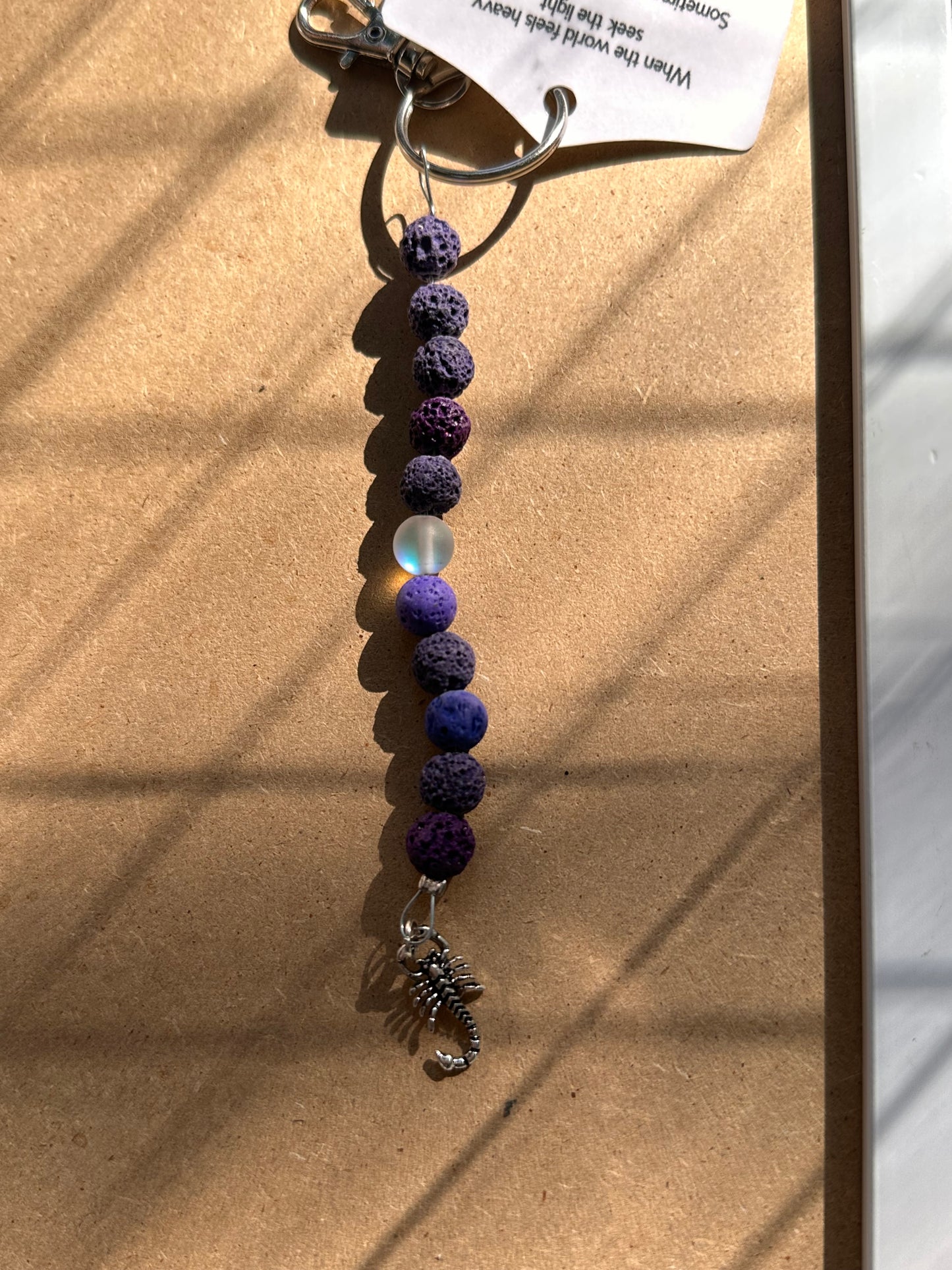 Simple Lava Rock Keychains