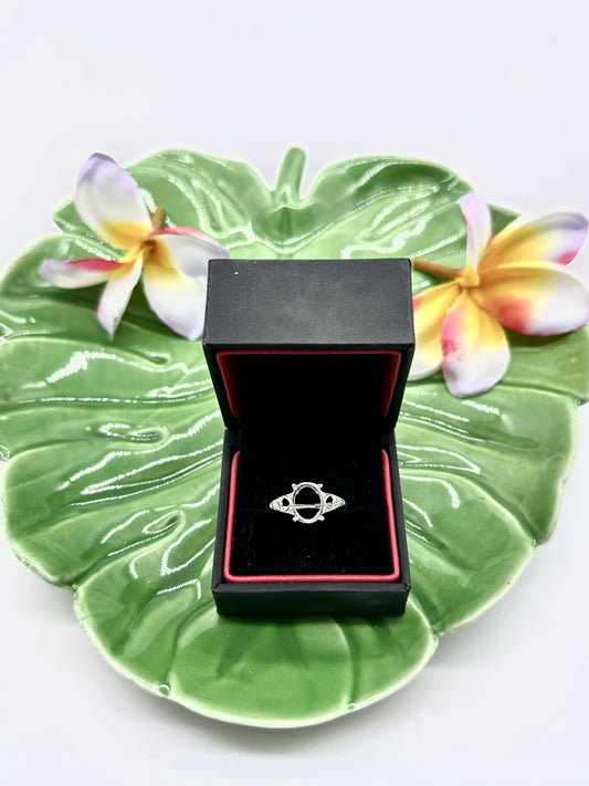 Delicate Heart Adjustable Keepsake Ring