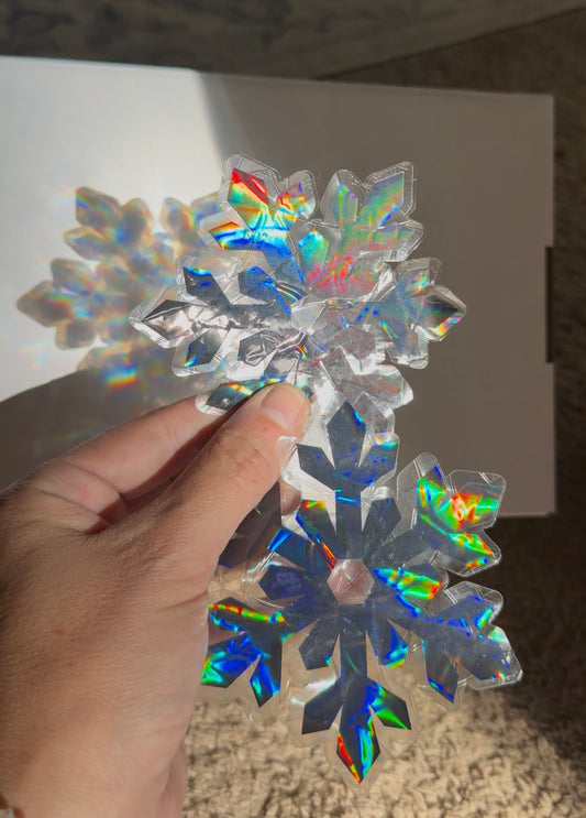 Winter window cling Suncatchers