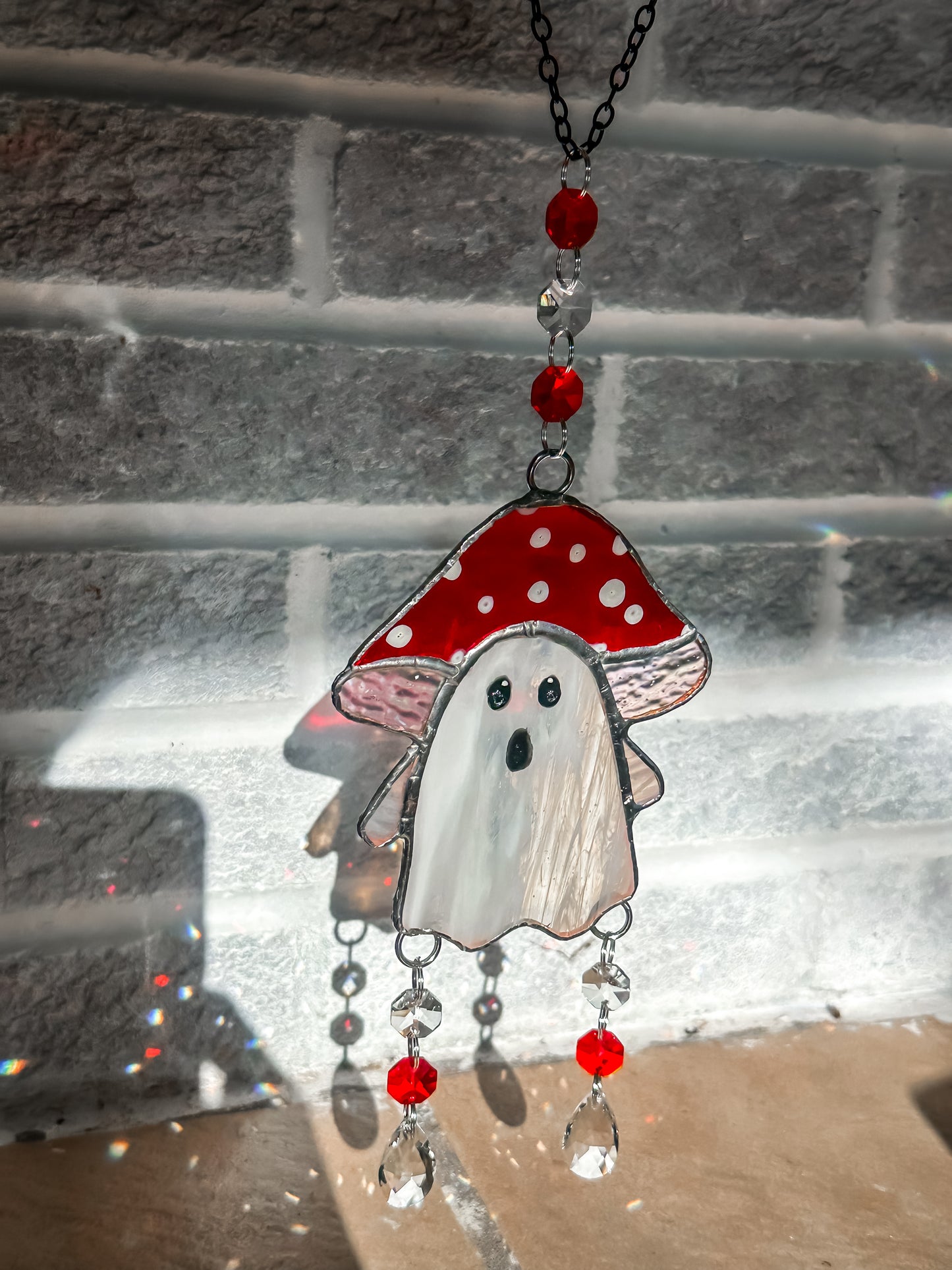 Ghost in red mushroom hat