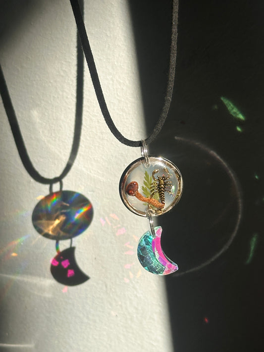 Suncatcher style necklace