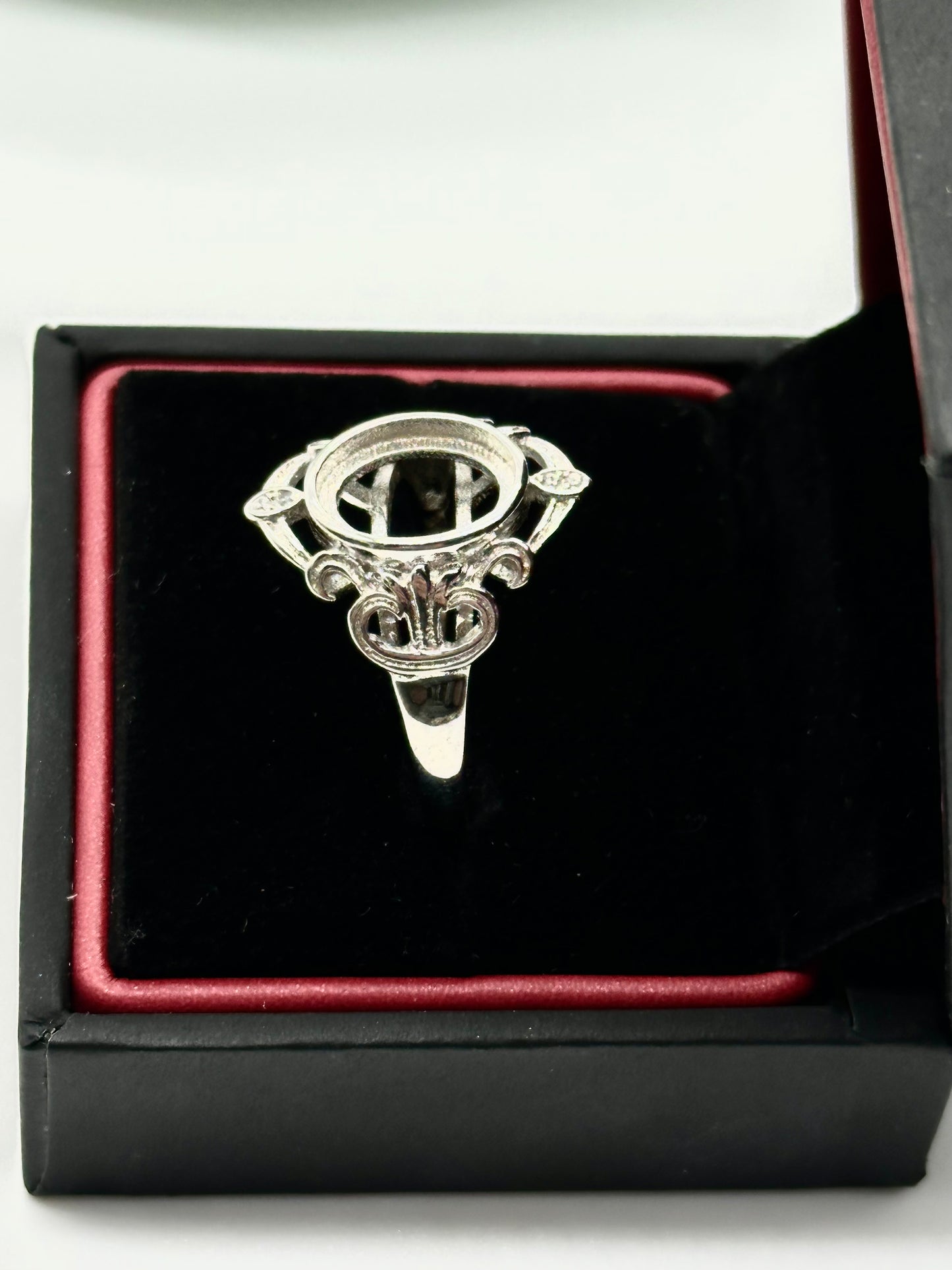 Vintage Pave Adjustable Keepsake Ring