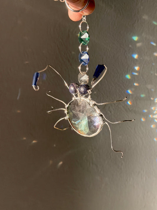 Crab With Blue GoldStone Eyes