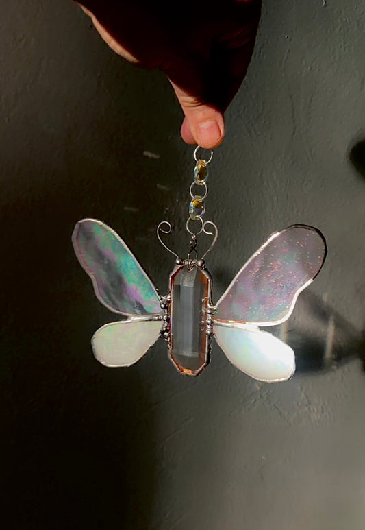 Iridescent Winged Crystal Butterfly
