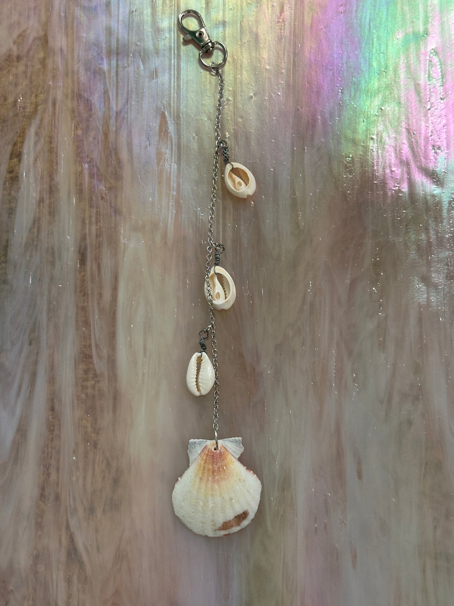 Seashell bag charms