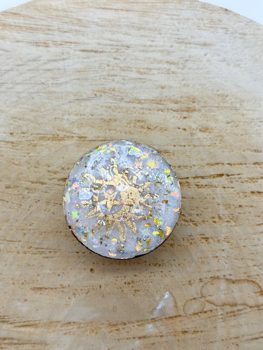 Golden Sun/Moon Phone Grip