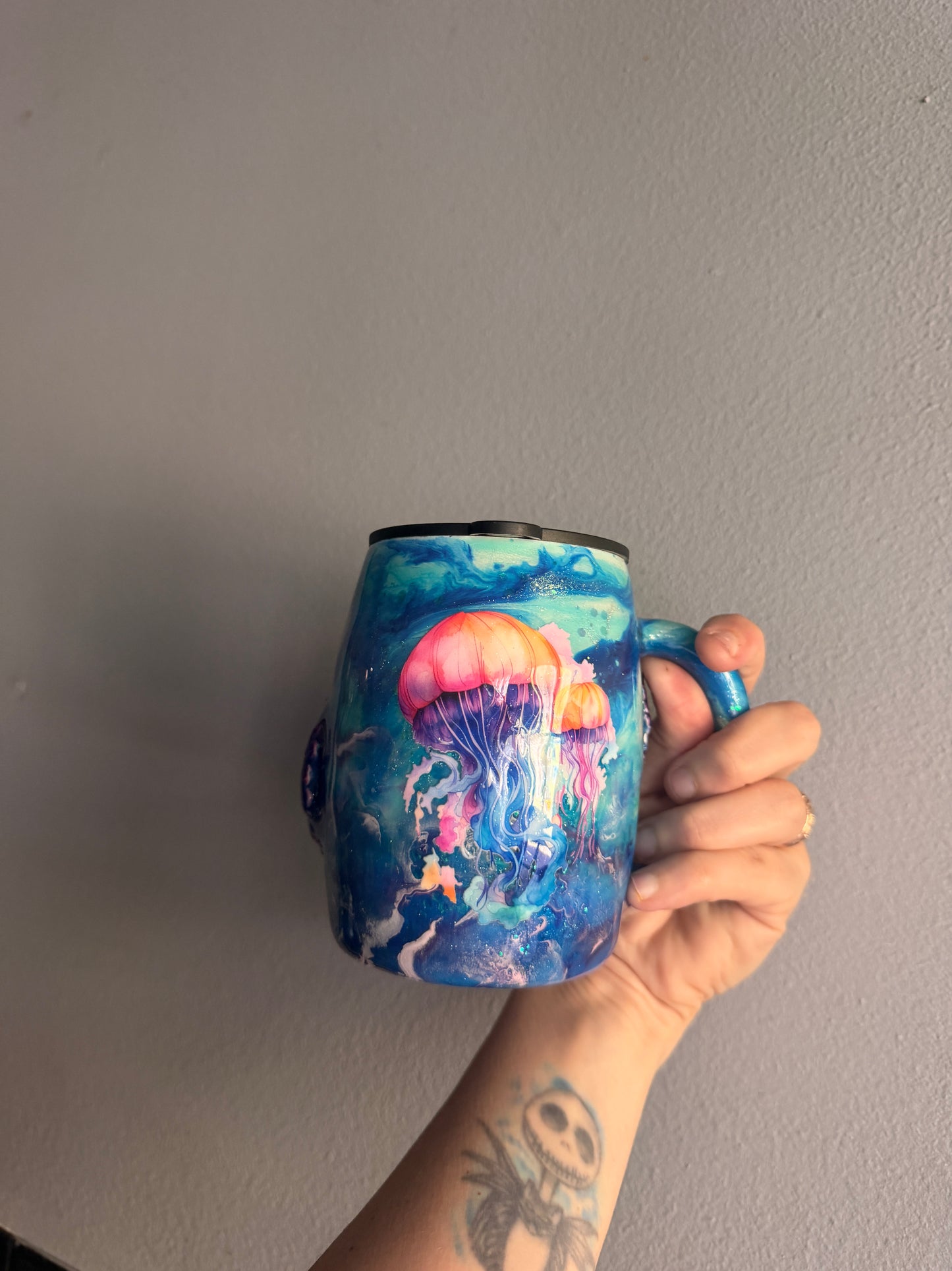 Ocean Dreams 14 oz coffee mug with lid