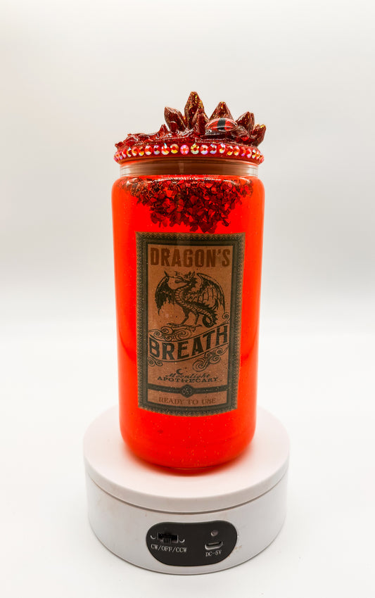 Dragons breath potion tumbler with 3d lid